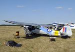 D-ELYD @ EDRV - Taylorcraft J Auster 5 at the 2018 Flugplatzfest Wershofen