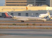 N706SK @ LAX - dusk arrival at LA - by magnaman