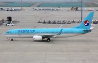 HL7561 @ RJGG - Korean B738 finding its way to its gate. - by FerryPNL
