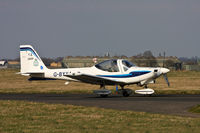 G-BYYA @ EGXE - Grob G115E Tutor T1 G-BYYA Northumbrian UAS RAF, Leeming 24/3/11 - by Grahame Wills