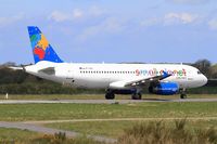 SP-HAG @ LFRB - Airbus A320-232, Taxiing rwy 25L, Brest-Bretagne airport (LFRB-BES) - by Yves-Q