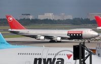 N619US @ RJAA - Northwest B742F arriving in NRT - by FerryPNL
