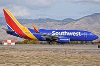 N565WN @ KBOI - Starting take off run on RWY 10R.