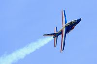 E68 @ LFBD - Dassault-Dornier Alpha Jet E (F-TEMO), Athos 08 of Patrouille de France 2017, Bordeaux-Mérignac Air Base 106 (LFBD-BOD) Open day 2017 - by Yves-Q