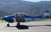 N8667H @ SZP - 1947 North American NAVION, Continental IO-520 285 Hp upgrade, taxi to Rwy 22, Young Eagles flight - by Doug Robertson