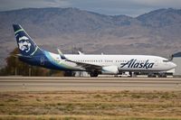 N590AS @ KBOI - Take off roll on RWY 10L. - by Gerald Howard