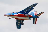 E45 @ LFBD - Dassault-Dornier Alpha Jet E (F-TETF), Leader of Patrouille de France 2017, On final rwy 23, Bordeaux-Mérignac Air Base 106 (LFBD-BOD) Open day 2017 - by Yves-Q
