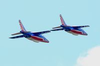 E79 @ LFBD - Dassault-Dornier Alpha Jet E (F-TENA), Athos 5 of Patrouille de France 2017, On display, Bordeaux-Mérignac Air Base 106 (LFBD-BOD) open dAY 2017 - by Yves-Q