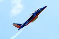 E68 @ LFBD - Dassault-Dornier Alpha Jet E (F-TEMO), Athos 08 of Patrouille de France 2017, Bordeaux-Mérignac Air Base 106 (LFBD-BOD) Open day 2017 - by Yves-Q