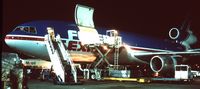 N308FE @ EBBR - Night ops Brussels Hub '80s - by joannes van mierlo