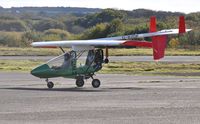 G-BZDF @ EGFH - Newly resident Streak Shadow. - by Roger Winser
