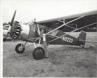 N9223 - 1927 Curtiss Robbin.  N9223.  My father restored this airplane beginning in the late Fall of 1960.  He completed it in 1961.  The picture was taken at Thunn Field, Puyallup, Washington in 1961 or 1962. - by Unknown