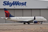 N287SY @ KBOI - Parked outside of Skywest maintenance hanger and ready for fleet service.