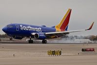 N914WN @ KBOI - Landing RWY 10L.