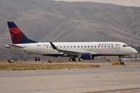 N290SY @ KBOI - Turning off RWY 18L for Skywest maintenance ramp and final checks. Fresh from the factory.