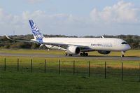 F-WXWB @ LFRB - Airbus A350-941, Taxiing rwy 07R, Brest-Bretagne airport - by Yves-Q
