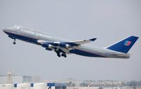 N194UA @ KLAX - United B744, stored in TUP 2015. - by FerryPNL