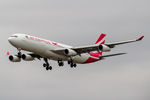 3B-NBO @ LHR - Air Mauritius Landing runway 27L