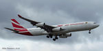 3B-NAY @ EGLL - Air Mauritius A340- 313X landing runway 27R from MRU
