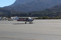 N9435U @ SZP - 1976 Cessna 150M, Continental O-200 100 Hp, landing roll Rwy 22 - by Doug Robertson