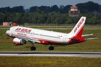 D-ABDH @ EDDL - Arrival of Air Berlin A320 - by FerryPNL