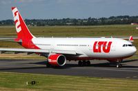 D-ALPB @ EDDL - LTU A332 nearing the railway station. - by FerryPNL
