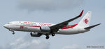 7T-VKM @ EGLL - Air Algerie's 3 week old B737- 8D6 Landing runway 27R from ALG,LHR 20.5.16