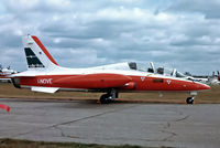 I-NOVE @ EGLF - I-NOVE   Aermacchi MB-339X [6573] (AerMacchi) Farnborough~G 10/09/1976 - by Ray Barber