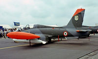 MM54493 @ EGVI - MM54493   Aermacchi MB-339A-MLU [6690] (Italian Air Force) RAF Greenham Common~G 23/07/1983 - by Ray Barber