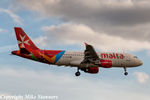 9H-AEQ @ LHR - Air Malta A320- 214 Landing  runway 27L from MLA,LHR 14.7.17