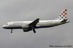 9A-CTK @ EGLL - Croatia Airlines A320- 214 Landing runway 27L ,LHR 21.5.16
