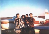 N9128V - USAF Captain Ron Hatchett and family At the finish of cross-country flight from San Diego California to Waco Texas. 1972. - by Ronald L. Hatchett