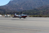 N4786H @ SZP - 1979 Mooney M20J 201, Lycoming IO-360 A&C 200 Hp, takeoff climb Rwy 22 - by Doug Robertson