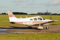 G-MASF @ EGSH - Nice Visitor leaving Norwich. - by keithnewsome