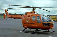D-HGSD @ EDKB - D-HGSD   Bolkow Bo.105CBS-5 [S-15] (Katastrophenschutz) Bonn-Hangelar~D 02/05/1983. From a slide. - by Ray Barber