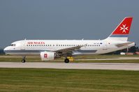 9H-AEL @ EGCC - Air Malta A319 lining-up - by FerryPNL