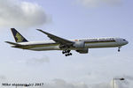 9V-SWO @ EGLL - Singapore Airlines B777 -312ER Landing runway 27R from SIN,LHR 22.5.16