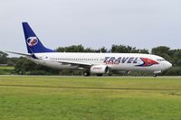 OK-TSE @ LFRB - Boeing 737-81D, Taxiing rwy 25L, Brest-Bretagne airport (LFRB-BES) - by Yves-Q