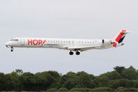 F-HMLJ @ LFRB - Canadair Regional Jet CRJ-1000, On final rwy 25L, Brest-Bretagne Airport (LFRB-BES) - by Yves-Q