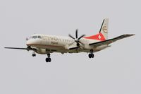 HB-IZH @ LFRB - Saab 2000, On final rwy 25L, Brest-Bretagne airport (LFRB-BES) - by Yves-Q
