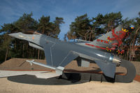 FA-16 @ EBBL - Nicely painted Belgian Air Force F-16A, which is the gate guard at Kleine Brogel air base. - by Van Propeller