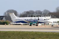 F-HBCB @ LFRB - Raytheon 1900D, Parked, Brest-Guipavas Airport (LFRB-BES) - by Yves-Q