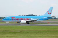 G-THOP @ EGCC - Thomson B733 taxying - by FerryPNL