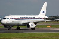 OY-KBO @ EGCC - Arrival of SAS retro A319 - by FerryPNL