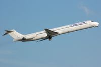 G-FLTK @ EGCC - Take-off of Flightline MD83 - by FerryPNL