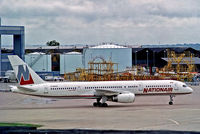 C-GNXC @ EGCC - C-GNXC   Boeing 757-28A [24260] (Nationair) Manchester-Ringway~G @ 14/08/1991 - by Ray Barber
