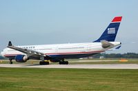 N278AY @ EGCC - US Airways A332 starting its take-off run. - by FerryPNL