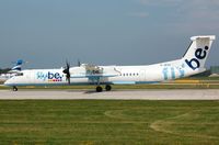 G-JECS @ EGCC - Departure of Flybe DHC8 - by FerryPNL