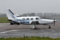 N195AM @ EGSH - Departing from Norwich. - by Graham Reeve