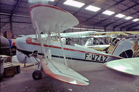 F-WZAZ @ LFFQ - F-WZAZ   SNCAN Stampe SV.4L [01] La Ferte Alais~F 16/07/1982. From a slide.